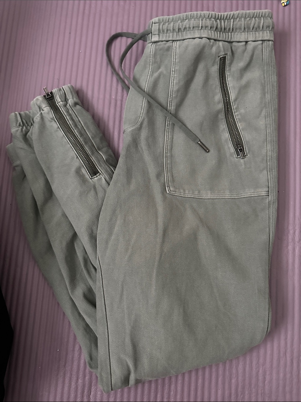 Athleta Olive Green Drawstring Jogger Pants